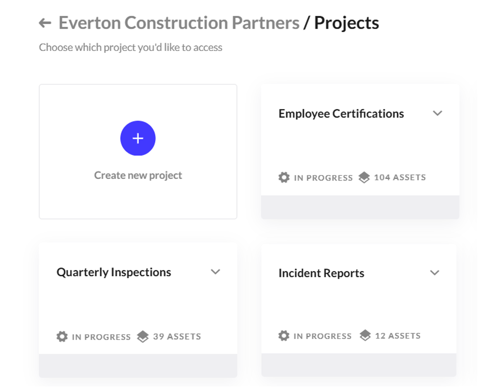 Safety program dashboard showing certifications and compliance overview